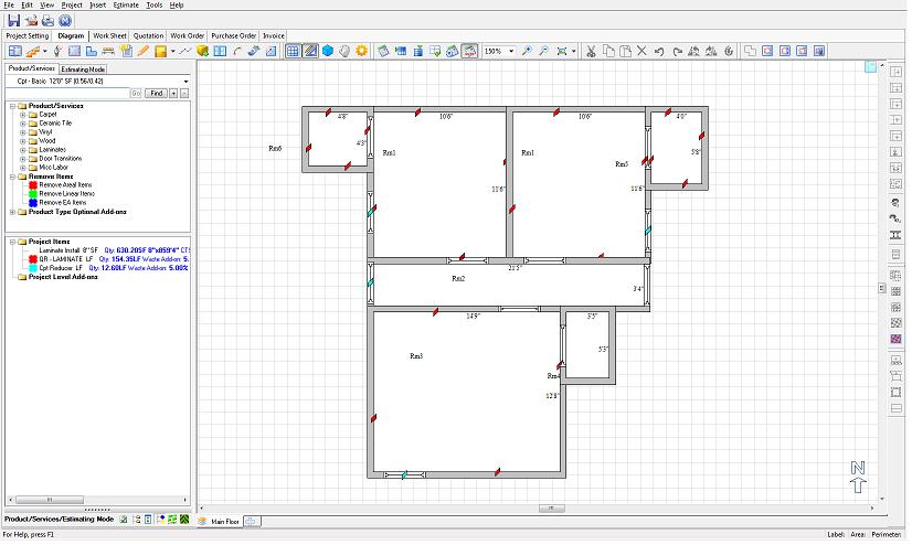 disto drawing with floor estimate pro software
